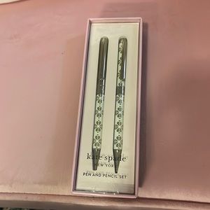 NIB kate spade spade flower pen and pencil set